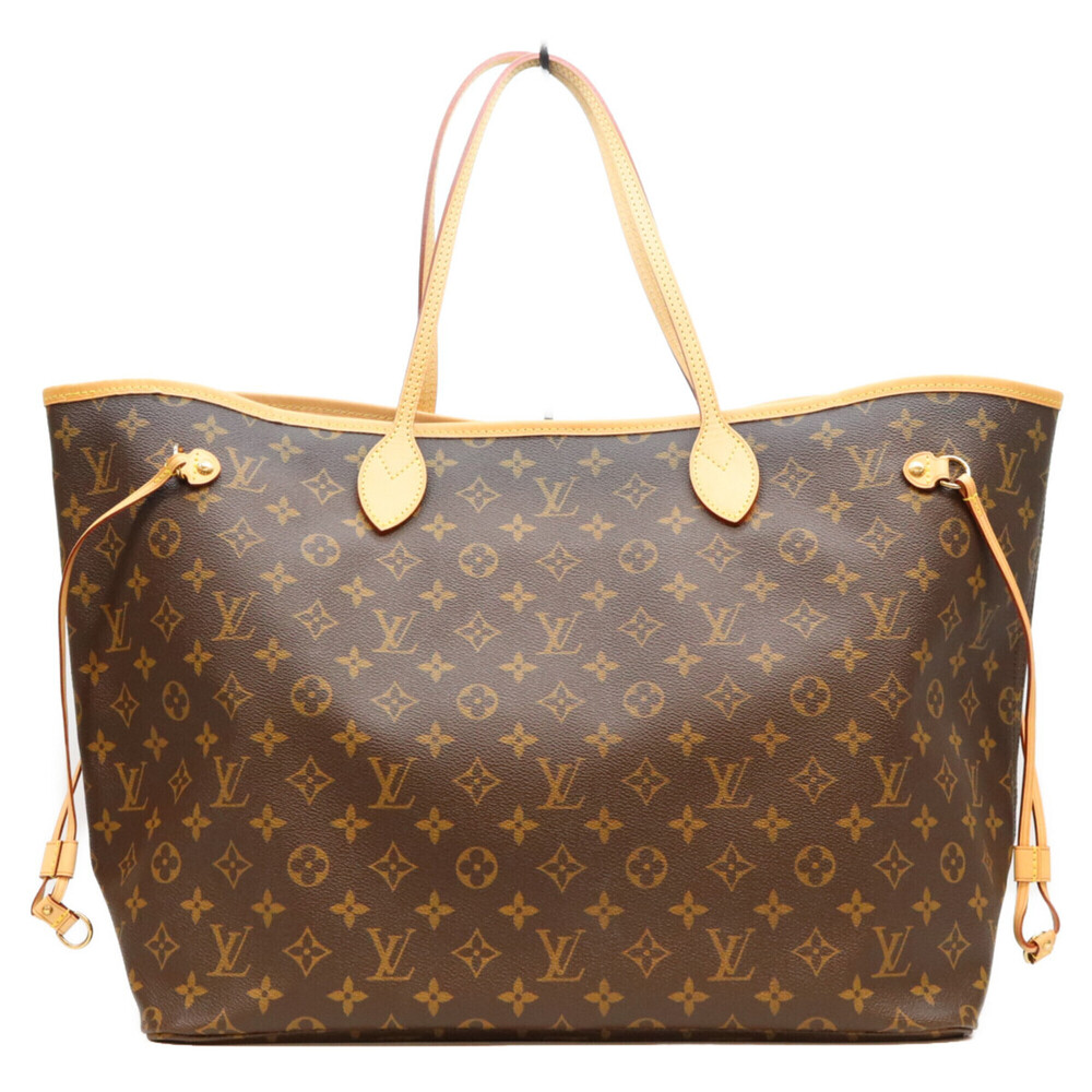 LOUIS VUITTON M41180 Monogram Pivoine Neverfull GM Tote Bag, Brown, Gold Hard...